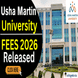 Usha Martin University Fee Structure 2026 Out @ushamartinuniversity.com; Check Course-Wise Fees Here